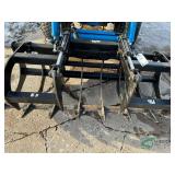 Skid steer mount grapple bucket