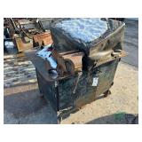 Steel work bench/cabinet with vise