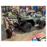 2021 Honda Rancher with 294 miles includes boss snow plow