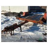 Single axle tilt deck trailer