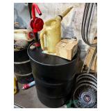 15W40 drum of oil with hand pump