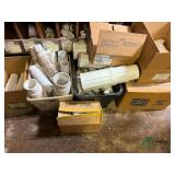 Numerous PVC slide fittings