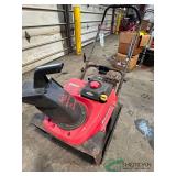 Single stage snow blower