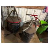 3 grease drums