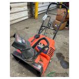 Single stage snow blower
