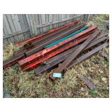 Steel rakes for log hauling on trailers