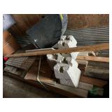 Grass catcher, and post pads