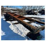 Homemade steel frame with axles