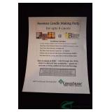Certificate for Beeswax Candle Party for 8 guests