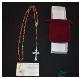 Rosary- Red Agate
