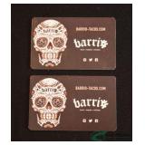 (2) $25 Barrio Taco Gift Cards
