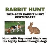 Rabbit Hunt Certificate