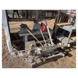 Drywaller stilts, platform, & tools, bldg:green