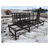 (2) metal shelves, row: 4