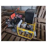Pump generator, power washer, & smoker, bldg:locked