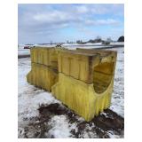 Spill containment barrel racks for 4 barrels, row:5
