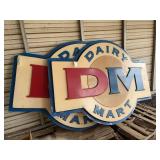 (2) Dairy Mart signs, bldg:green