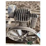 Compressor pump and flywheel