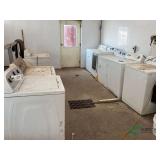 Parlor Washing machines (5) and dryers (3)