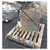 Barn Fan on Wheeled Cart