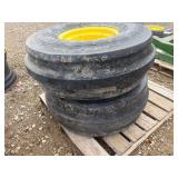 (2) 14L-16.1 3 Rib Tires on 8 Bolt Rims