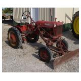 International Farmall Cub with front blade