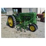 John Deere MT with cultivator and 2 bottom plow