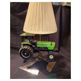 Deutz-Allis 9150 Tractor Lamp with cultivator teeth base. Homemade