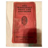 1934 John Deere Plow Company Lansing, MI Wholesale Price List