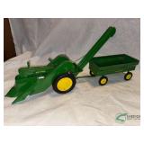 John Deere Toy Tractor, Corn Picker and Wagon