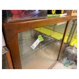 Glass Top display cabinet - does not include contents