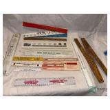 Rulers and foldable measuring sticks - various dealers