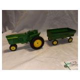 John Deere Toy Tractor and Grain Wagon