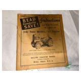 John Deere L Manual and Parts List