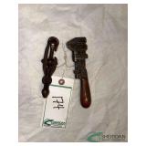 Corn Shock Shuttle tie and Adjustable wrench