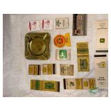Ash Tray and Matchbooks, various dealers