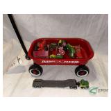 Radio Flyer small wagon and toy tractors