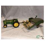John Deere Toy Tractor and Pull Type Combine