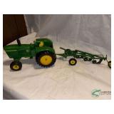 John Deere Toy Tractor and Plow