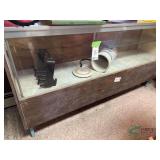 Glass Top display cabinet - does not include contents