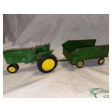 John Deere Toy Tractor and Forage Wagon