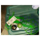 John Deere Lawn figurine and steering knobs