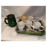 John Deere Coffee Mugs and Trays