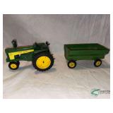John Deere Toy Tractor and Grain Wagon