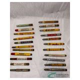 Vintage Bullet Pencils - various vendors