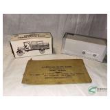 Truck Banks and Vintage Bank Bag