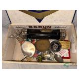 Cigar box of Miscellaneous collectibles