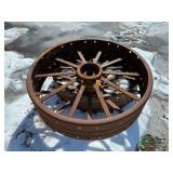 (2) Steel spoke wheels