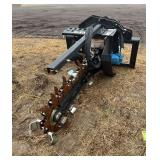 Great Bear quick attach skid steer trencher, row:4