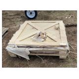 Set of Metal Dutch Doors, 4' x 7', including hardware, row 6